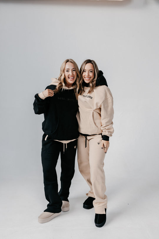 Hustlers Relaxed Lounge Sweat Pants [TAN]