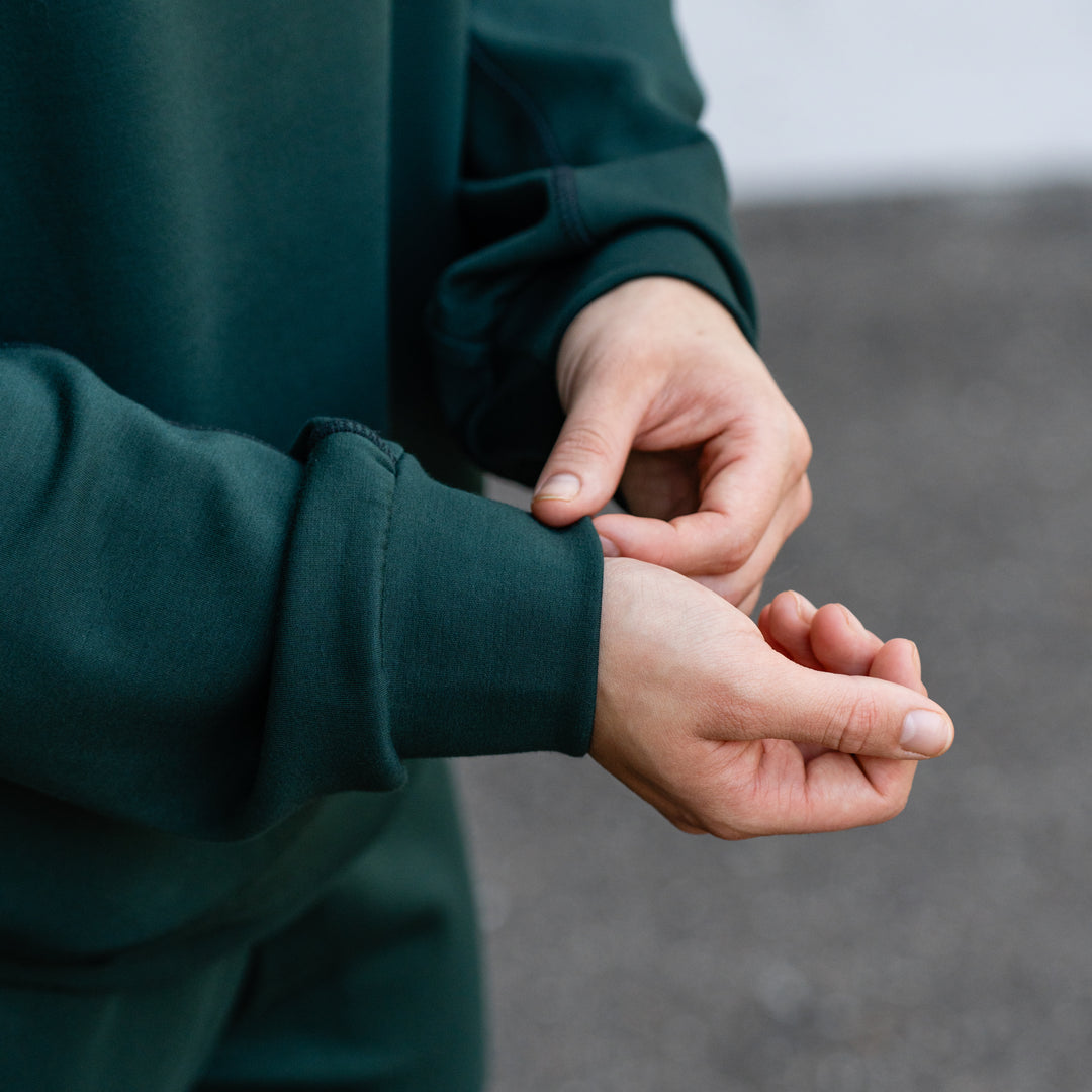 Aura Women’s Quarter Zip [EMERALD]