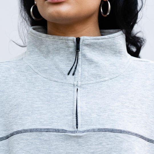 Aura Women’s Quarter Zip [ATHLETIC HEATHER]