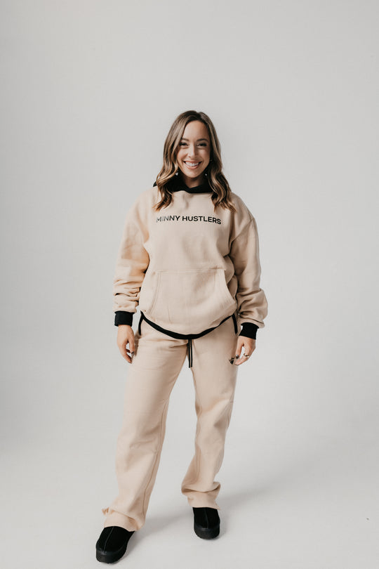 Hustlers Relaxed Lounge Hoodie [TAN]