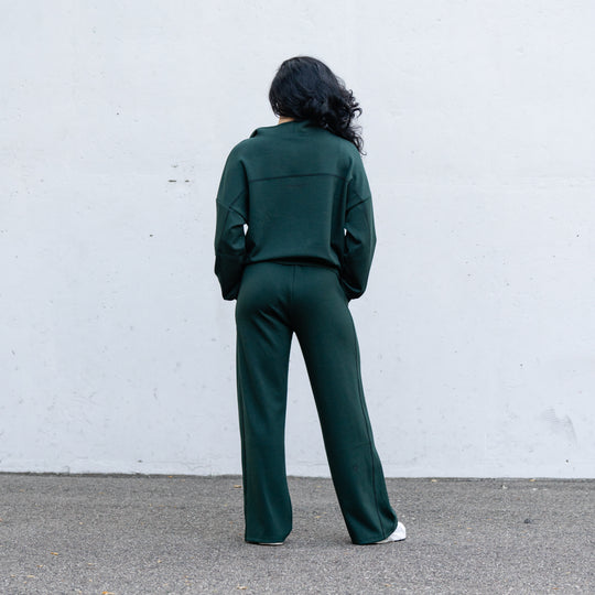 Aura Women’s Quarter Zip [EMERALD]