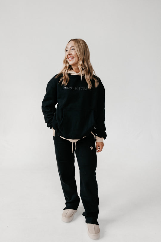 Hustlers Relaxed Lounge Sweat Pants [BLACK]