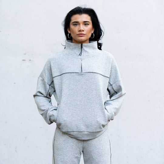 Aura Women’s Quarter Zip [ATHLETIC HEATHER]