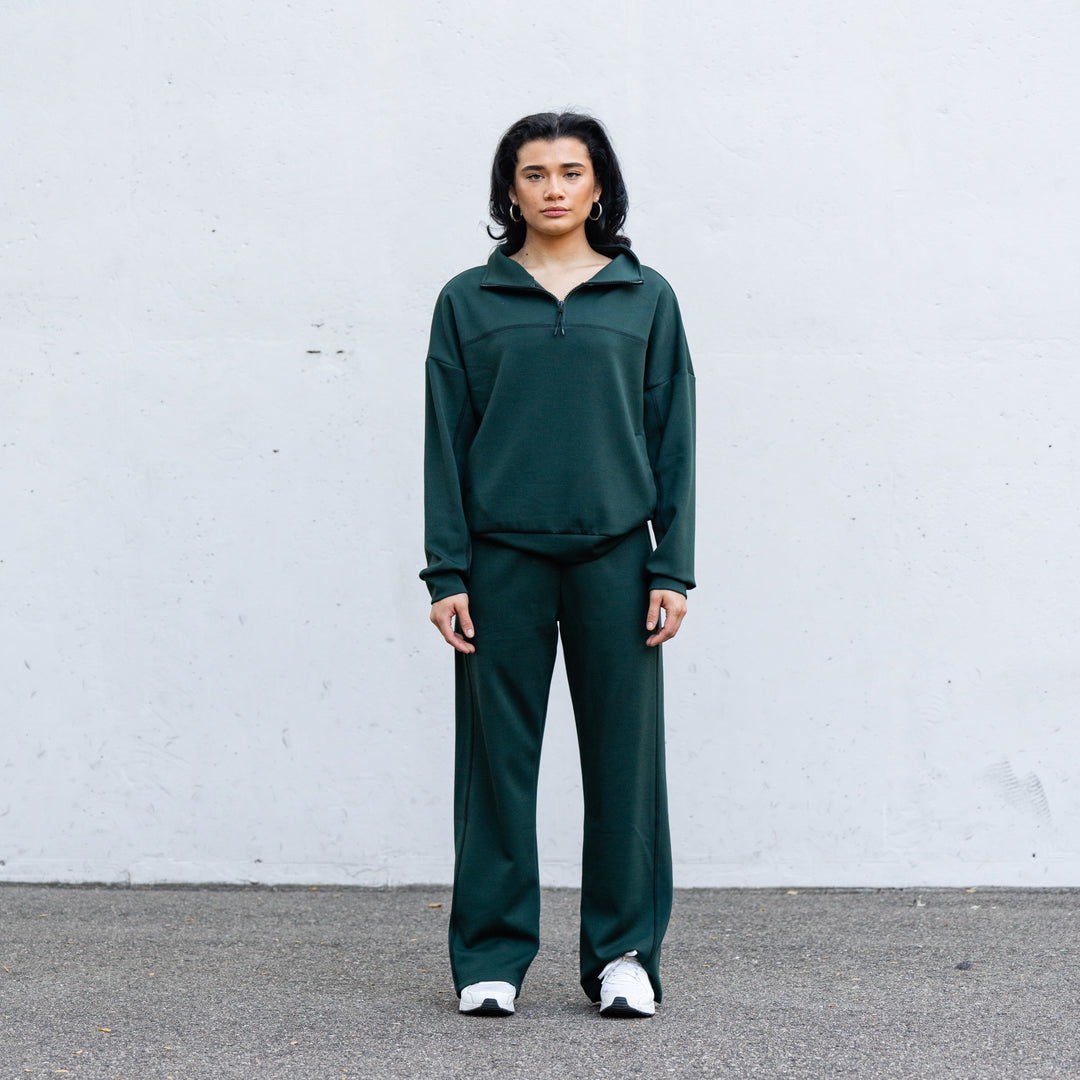 Aura Women’s Quarter Zip [EMERALD]