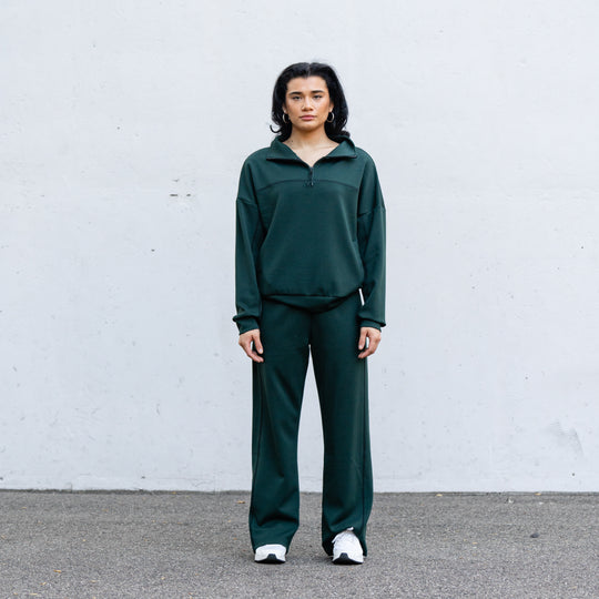 Aura Women’s Quarter Zip [EMERALD]