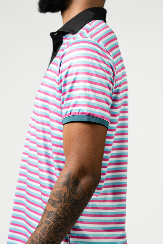 Double Stripes Polo | Miami Vice