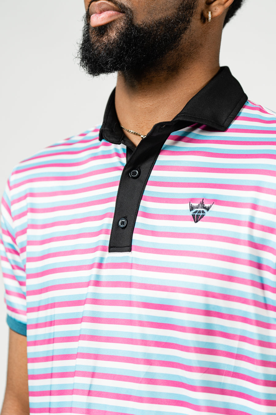 Double Stripes Polo | Miami Vice