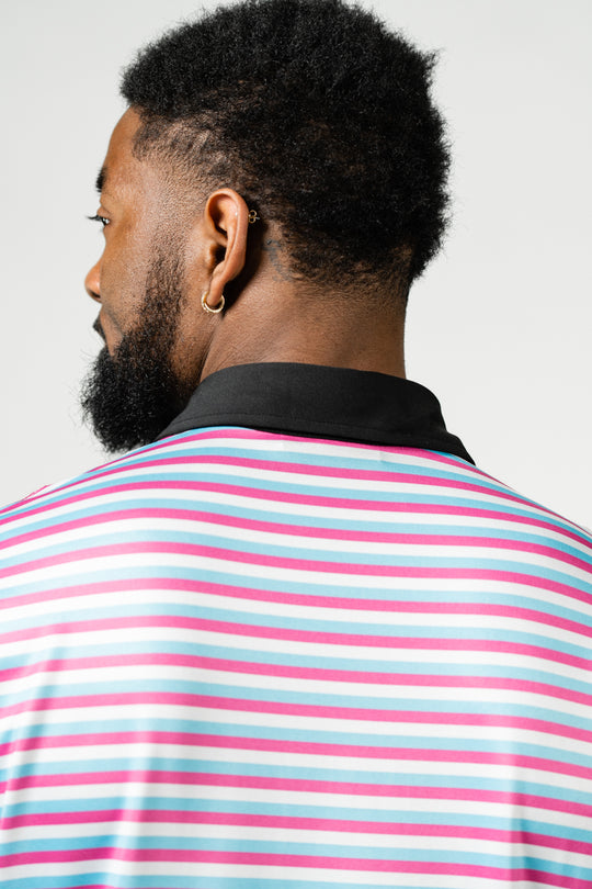 Double Stripes Polo | Miami Vice