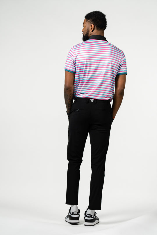 Double Stripes Polo | Miami Vice