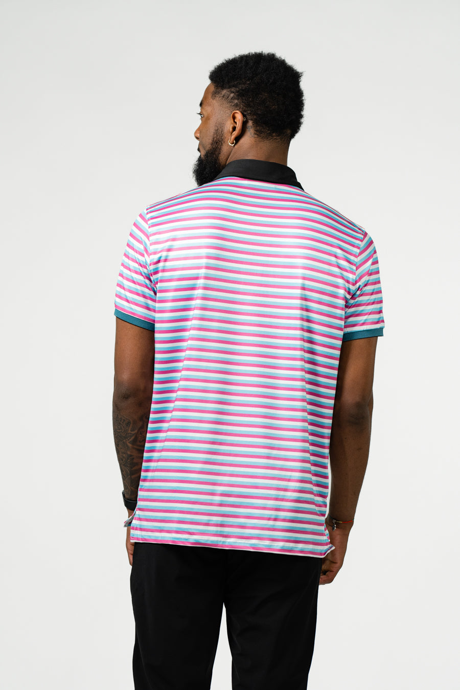 Double Stripes Polo | Miami Vice