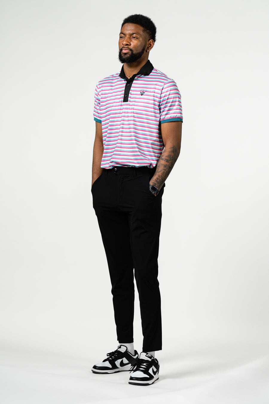 Double Stripes Polo | Miami Vice