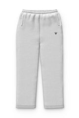 Relaxed Hoodie — White Grey