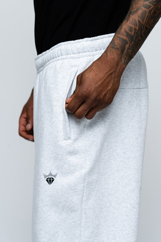 Team Issued Relaxed Open Bottom Pant | White Heather