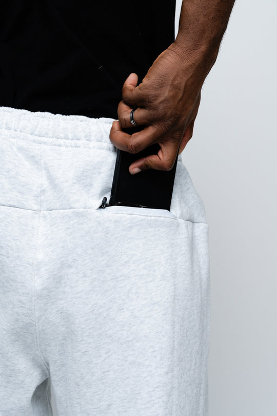 Team Issued Relaxed Open Bottom Pant | White Heather