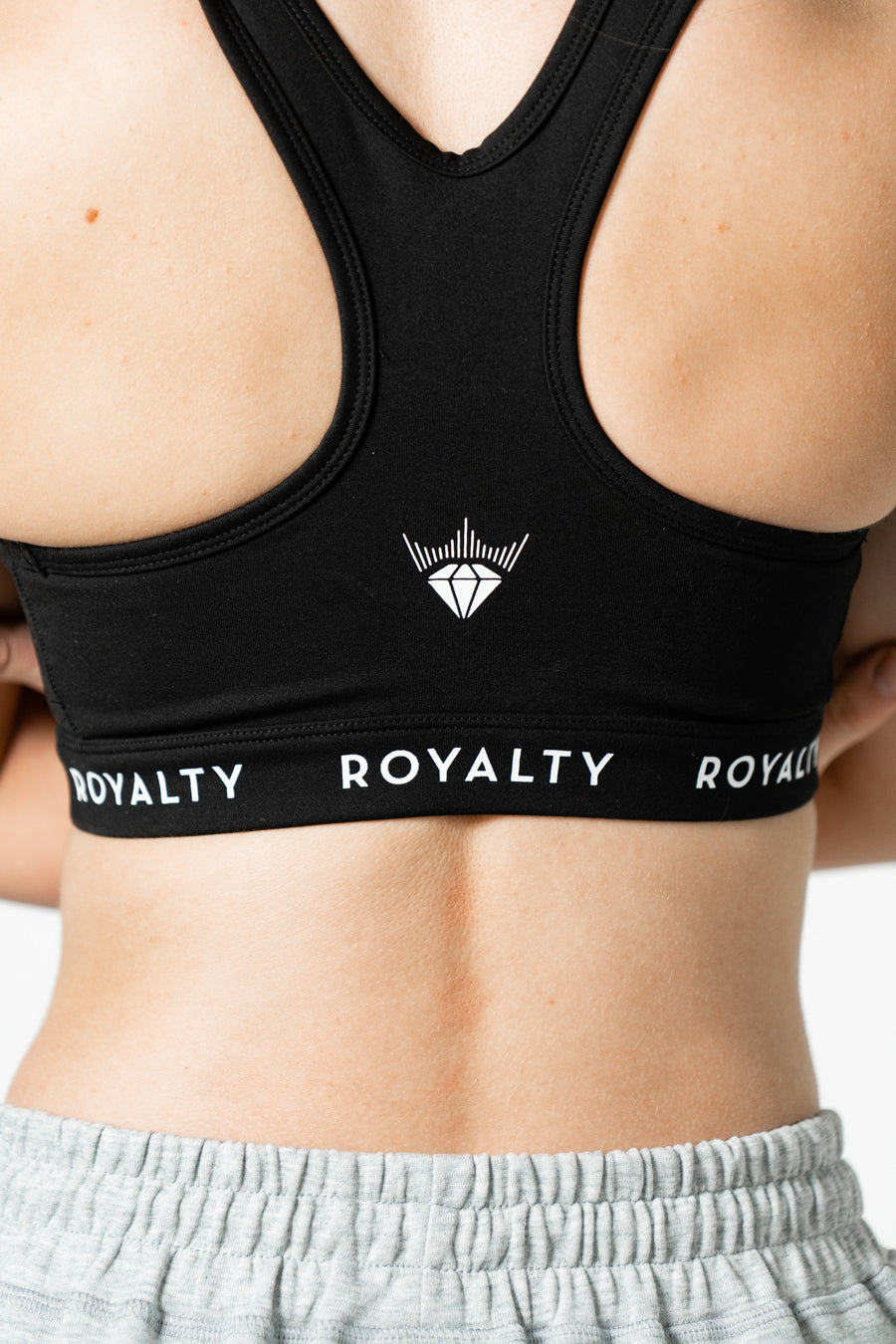 Royalty Racerback Padded Sports Bra