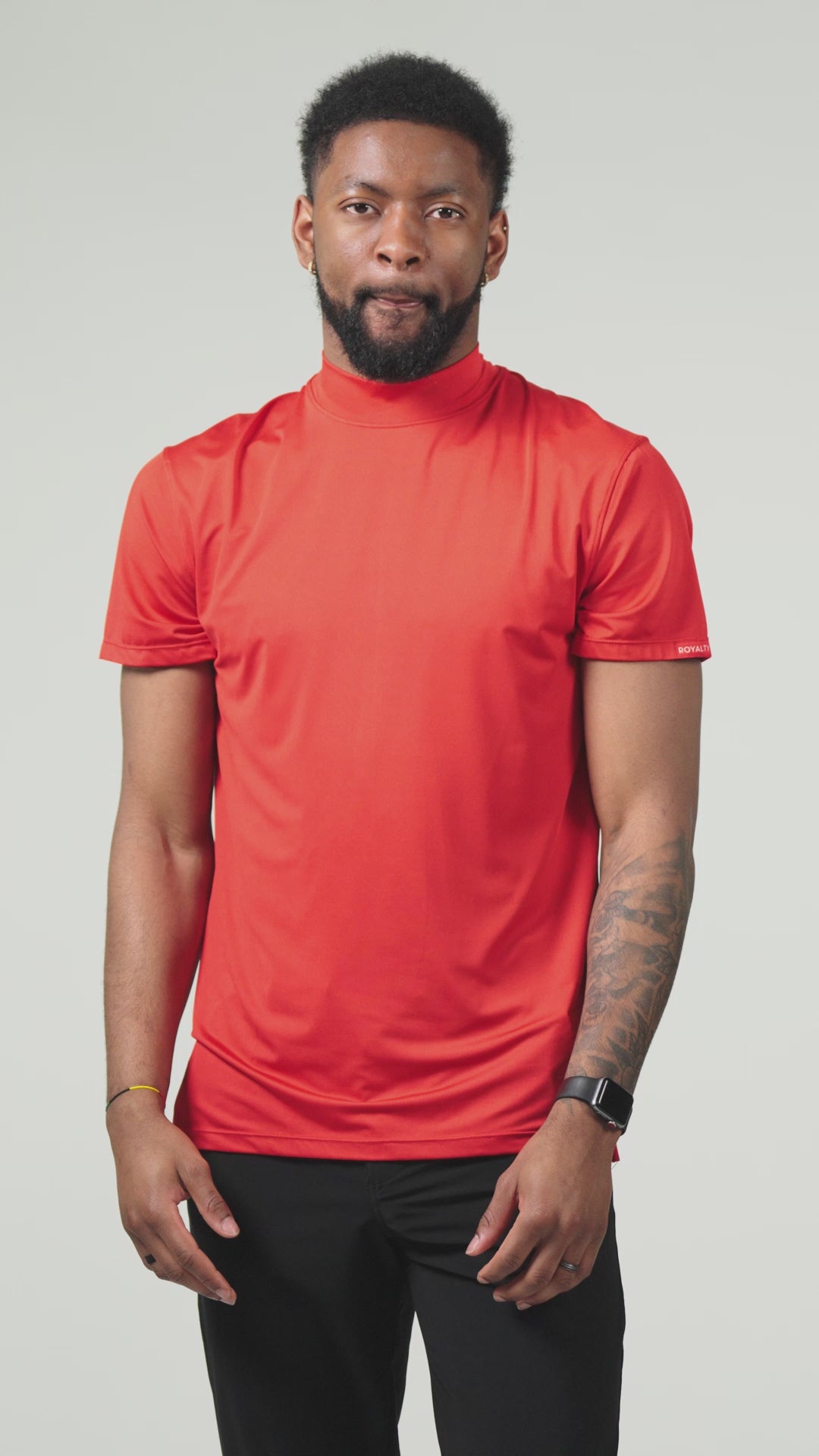 Lightweight Performance Mock Neck | Sunday Red