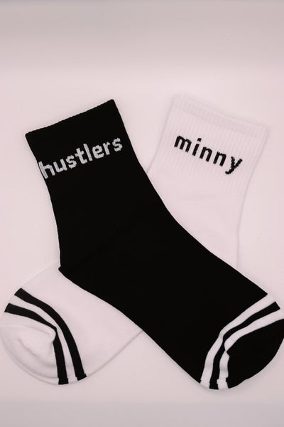 Minny Hustlers Retro Mid-Length Socks (1 pair of each color)